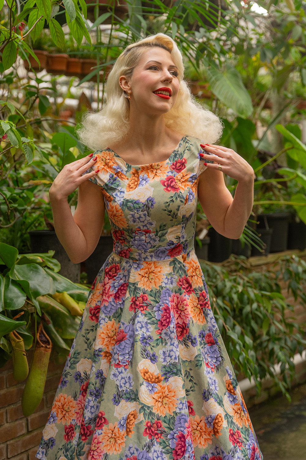 Leah Floral Swing Dress